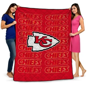 kansas city chiefs bold red quilt blanket best selling
