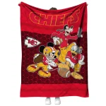 kansas city chiefs disney football red quilt blanket best selling