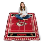 kansas city chiefs mickey player red quilt blanket best selling