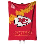 kansas city chiefs shield badge red quilt blanket best selling