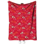 kansas city chiefs solid classic red quilt blanket best selling
