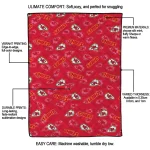kansas city chiefs solid classic red quilt blanket best selling