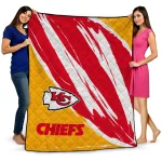 Kansas City Chiefs Stroke Art Red White Quilt Blanket 1 kansas city chiefs stroke art red white quilt blanket best selling