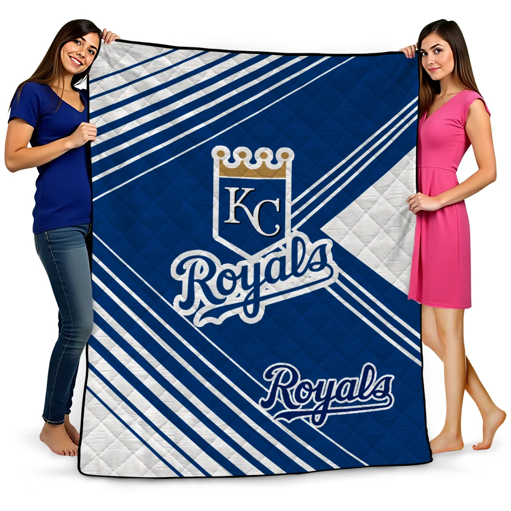 kansas city royals arrow layers royal blue quilt blanket best selling kansas city royals arrow layers royal blue quilt blanket best selling