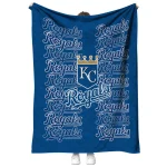 kansas city royals bold red royal blue quilt blanket best selling
