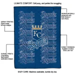 kansas city royals bold red royal blue quilt blanket best selling