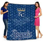 Kansas City Royals Brick Grid Royal Blue Quilt Blanket 1 kansas city royals brick grid royal blue quilt blanket best selling