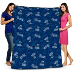 kansas city royals solid classic royal blue quilt blanket best selling