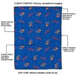 kansas jayhawks solid classic blue quilt blanket best selling