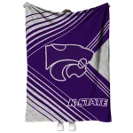 kansas state wildcats arrow layers purple quilt blanket best selling