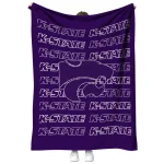 kansas state wildcats bold red purple quilt blanket best selling