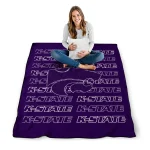 kansas state wildcats bold red purple quilt blanket best selling