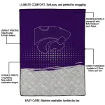 kansas state wildcats dot illusion purple quilt blanket best selling