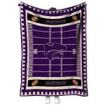 kansas state wildcats mickey player purple quilt blanket best selling