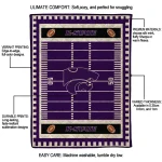 kansas state wildcats mickey player purple quilt blanket best selling