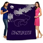 kansas state wildcats paint trail purple quilt blanket best selling