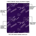 kansas state wildcats sketch lines purple quilt blanket best selling