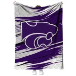 kansas state wildcats wild lines purple white quilt blanket best selling