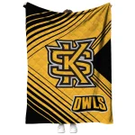 kennesaw state owls arrow layers gold quilt blanket best selling