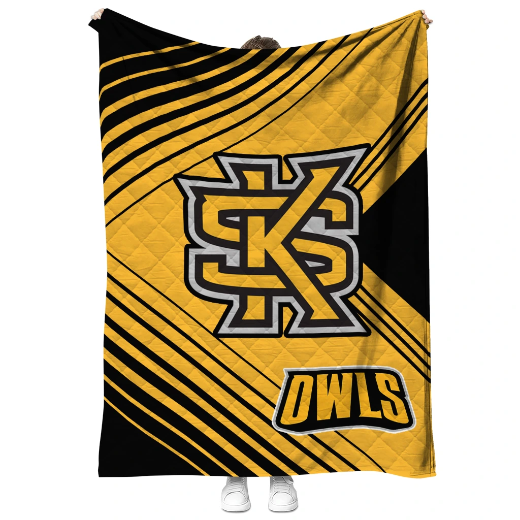 kennesaw state owls arrow layers gold quilt blanket fashion forward kennesaw state owls arrow layers gold quilt blanket fashion forward