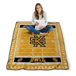 kennesaw state owls mickey player gold quilt blanket best selling