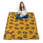 kennesaw state owls solid classic gold quilt blanket best selling