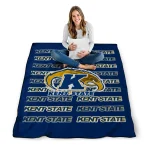 kent state golden flashes bold red navy blue quilt blanket best selling