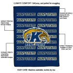 kent state golden flashes bold red navy blue quilt blanket best selling