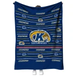 kent state golden flashes handdrawn stripes navy blue quilt blanket best selling
