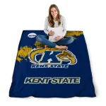 kent state golden flashes paint trail navy blue quilt blanket best selling