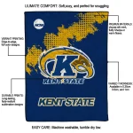 kent state golden flashes paint trail navy blue quilt blanket best selling