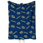 kent state golden flashes solid classic navy blue quilt blanket best selling