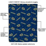kent state golden flashes solid classic navy blue quilt blanket best selling