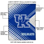 kentucky wildcats arrow layers blue quilt blanket best selling