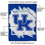 kentucky wildcats block border blue quilt blanket best selling