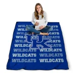 kentucky wildcats bold red blue quilt blanket best selling