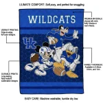 kentucky wildcats disney football blue quilt blanket best selling