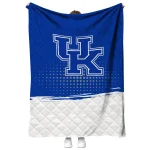 kentucky wildcats dot illusion blue quilt blanket best selling