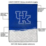 kentucky wildcats dot illusion blue quilt blanket best selling