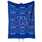 kentucky wildcats handdrawn stripes blue quilt blanket best selling