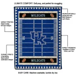 kentucky wildcats mickey player blue quilt blanket best selling