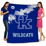 Kentucky Wildcats Paint Trail Blue Quilt Blanket 1 kentucky wildcats paint trail blue quilt blanket best selling