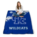 kentucky wildcats paint trail blue quilt blanket best selling