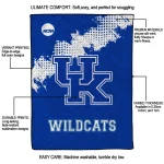 kentucky wildcats paint trail blue quilt blanket best selling