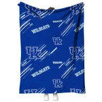 kentucky wildcats sketch lines blue quilt blanket best selling