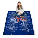 la tech bold red blue quilt blanket best selling