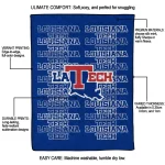 la tech bold red blue quilt blanket best selling