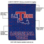 la tech brick grid blue quilt blanket best selling