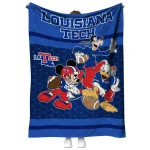 la tech disney football blue quilt blanket best selling
