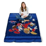 la tech disney football blue quilt blanket best selling